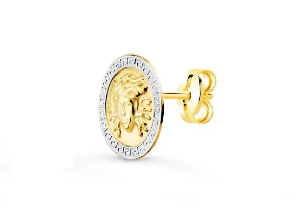 Pendiente Oro Medusa