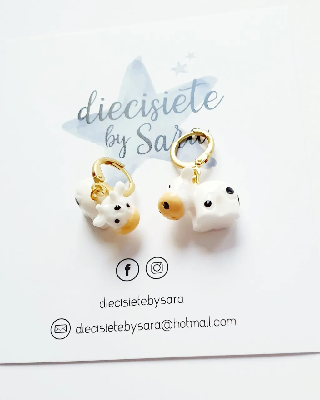 Pendientes Aro Vaquitas