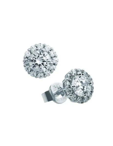 pendientes diamonfire flor brillante