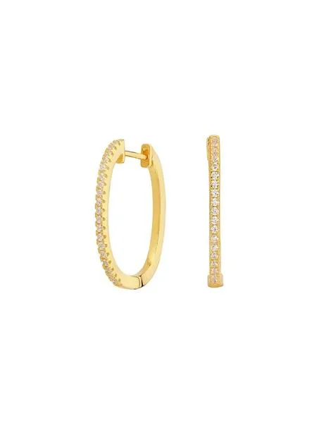 pendientes itemporality ovalados oro