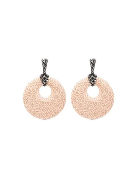 pendientes luxenter sical oval coral