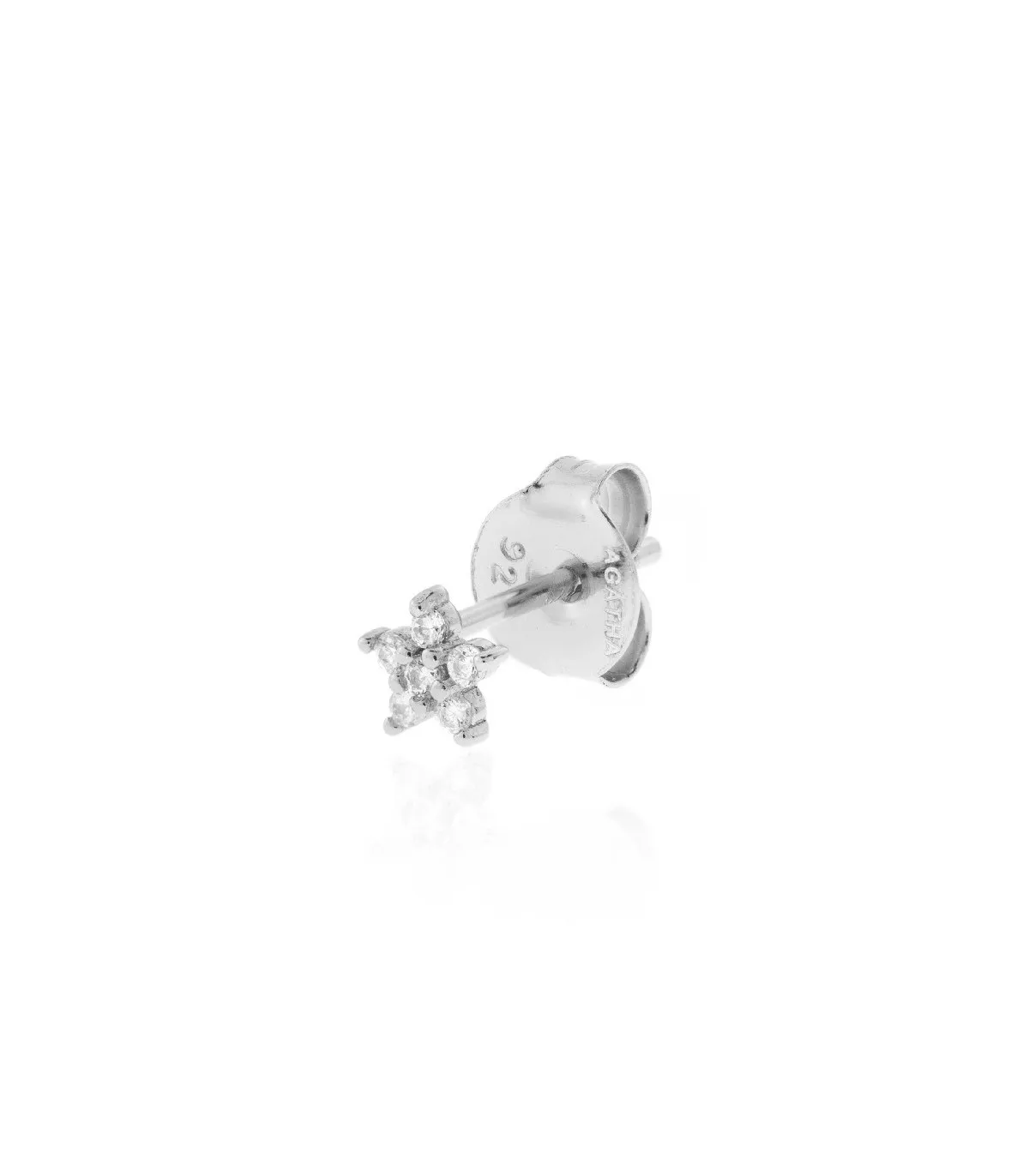 PIERCING AGATHA PETITE FLEUR CIRCONITA PLATA  2320654136TU