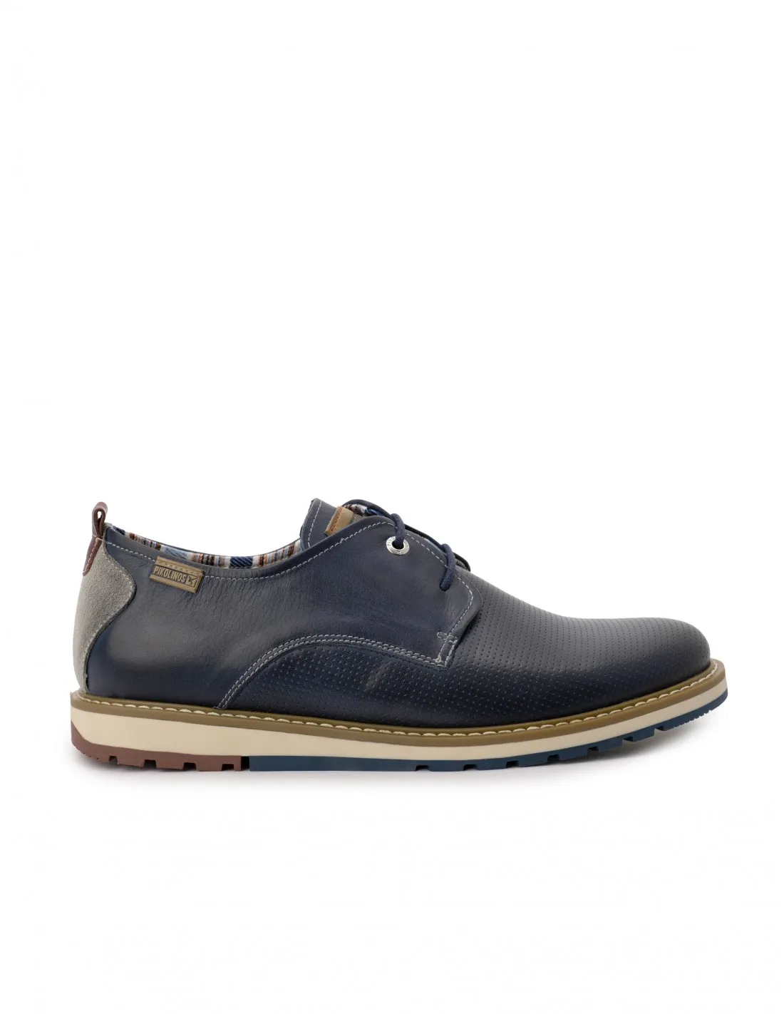 PIKOLINOS Zapatos Sport Cordones Piel Azul