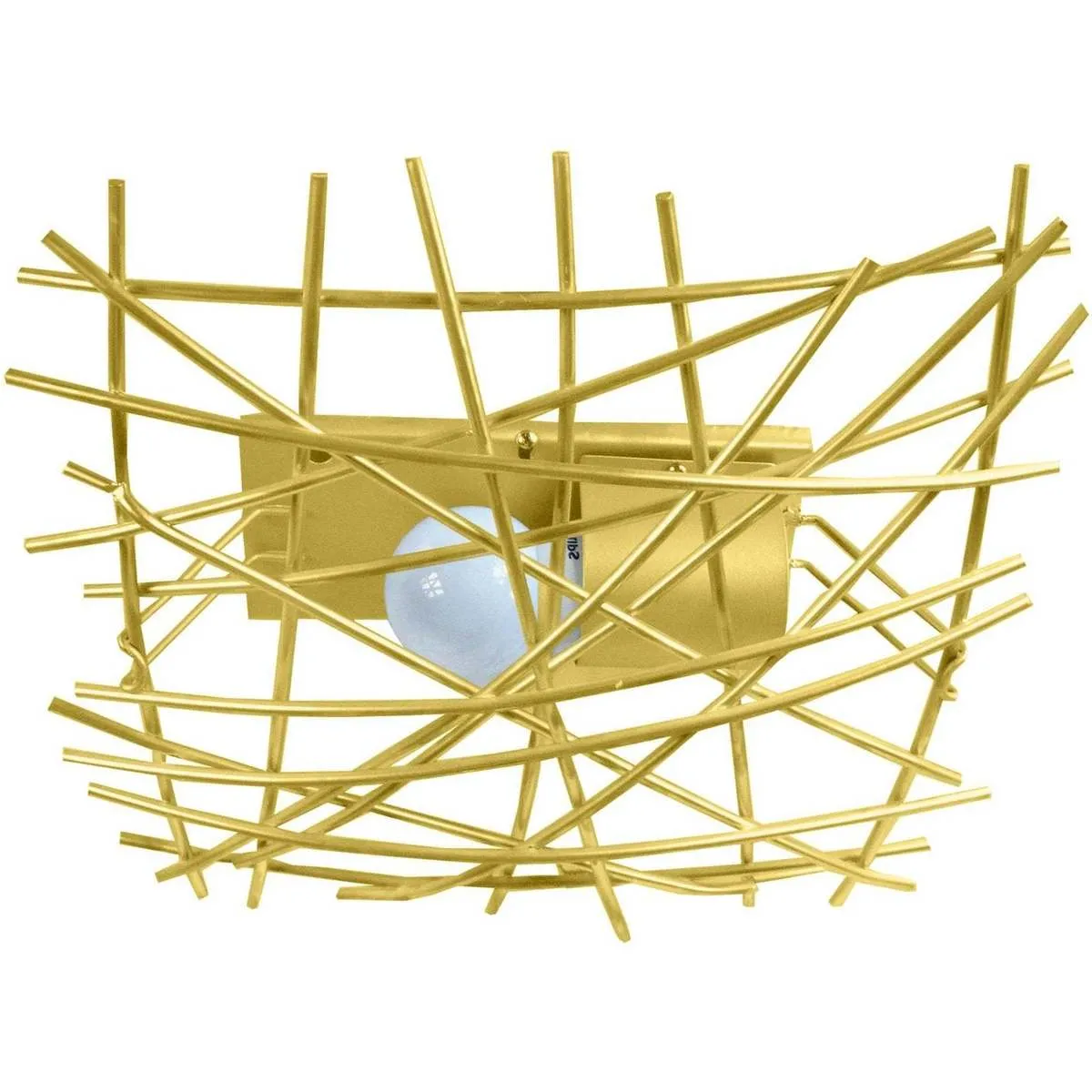 Plafones rectangular metal oro