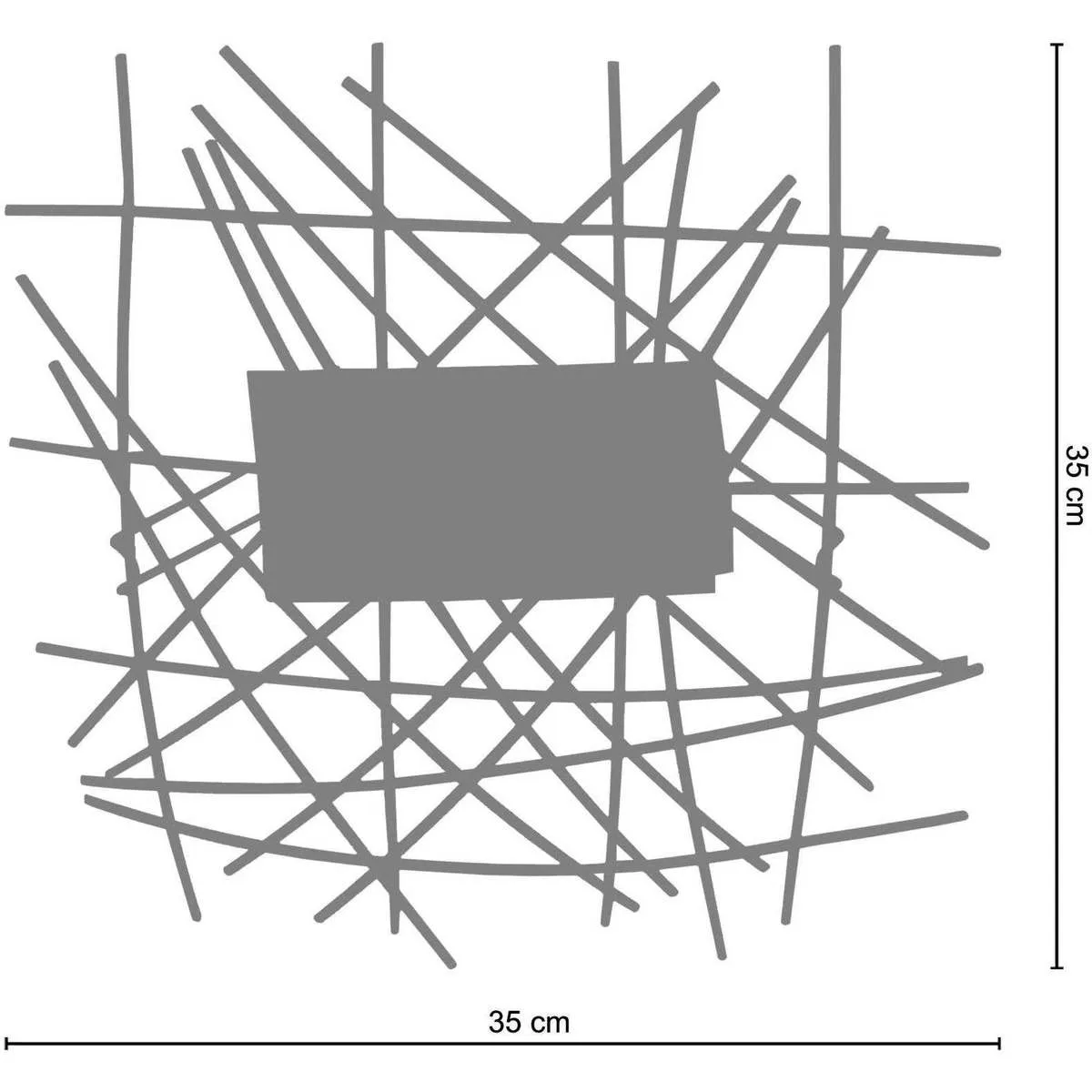 Plafones rectangular metal oro