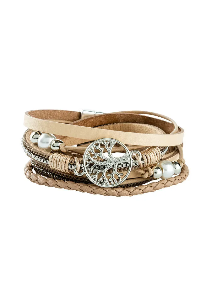 PULSERA CRUZADA BEIGEROSA ANTIGUO