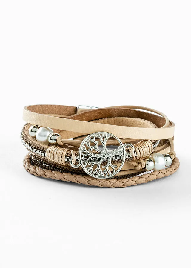 PULSERA CRUZADA BEIGEROSA ANTIGUO