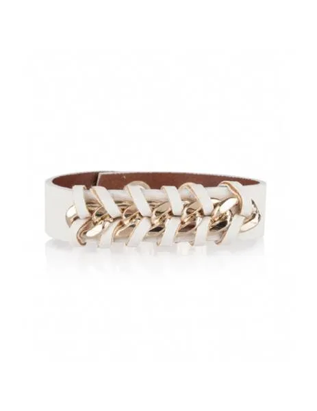 pulsera guess tranza blanca
