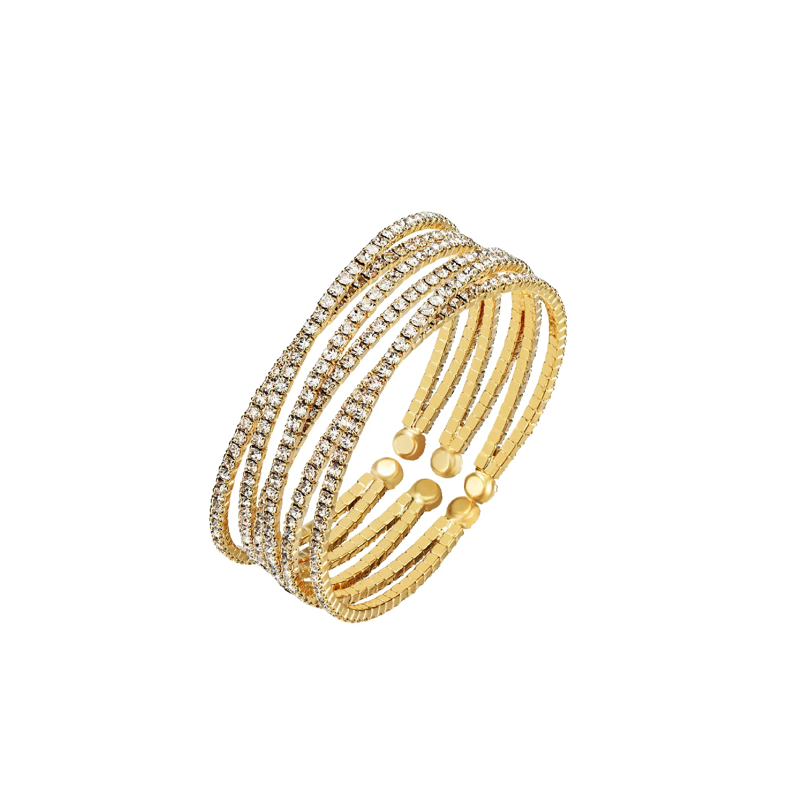 Pulsera Zig Zag brillante Gold