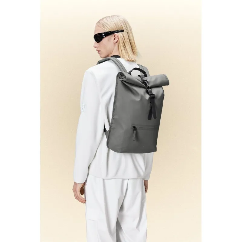 RAINS ROLLTOP RUCKSACK GREY