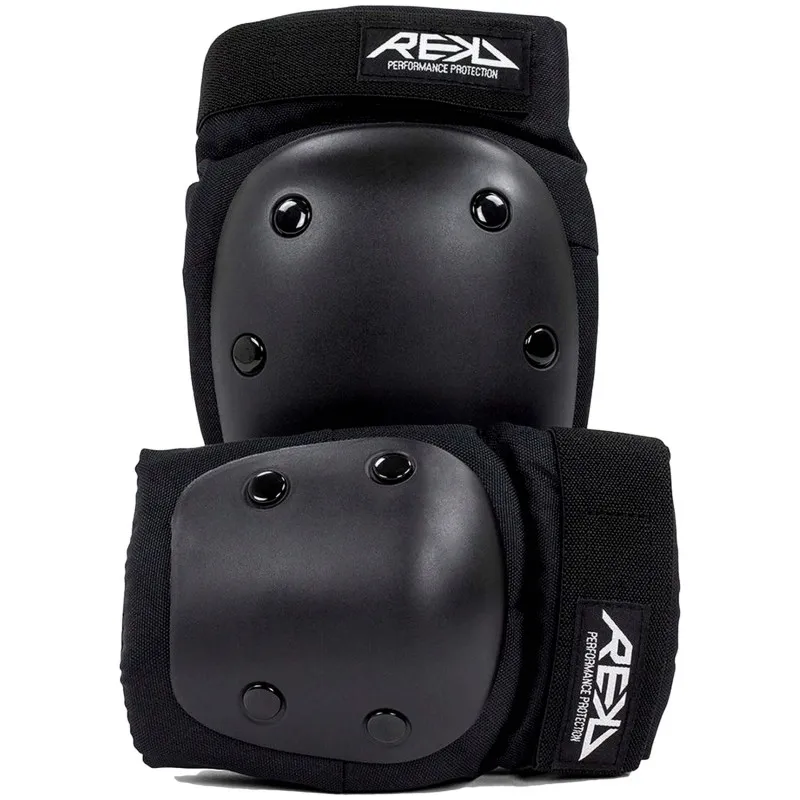 Rekd Youth Heavy Duty Double Pat Set Black Protecciones