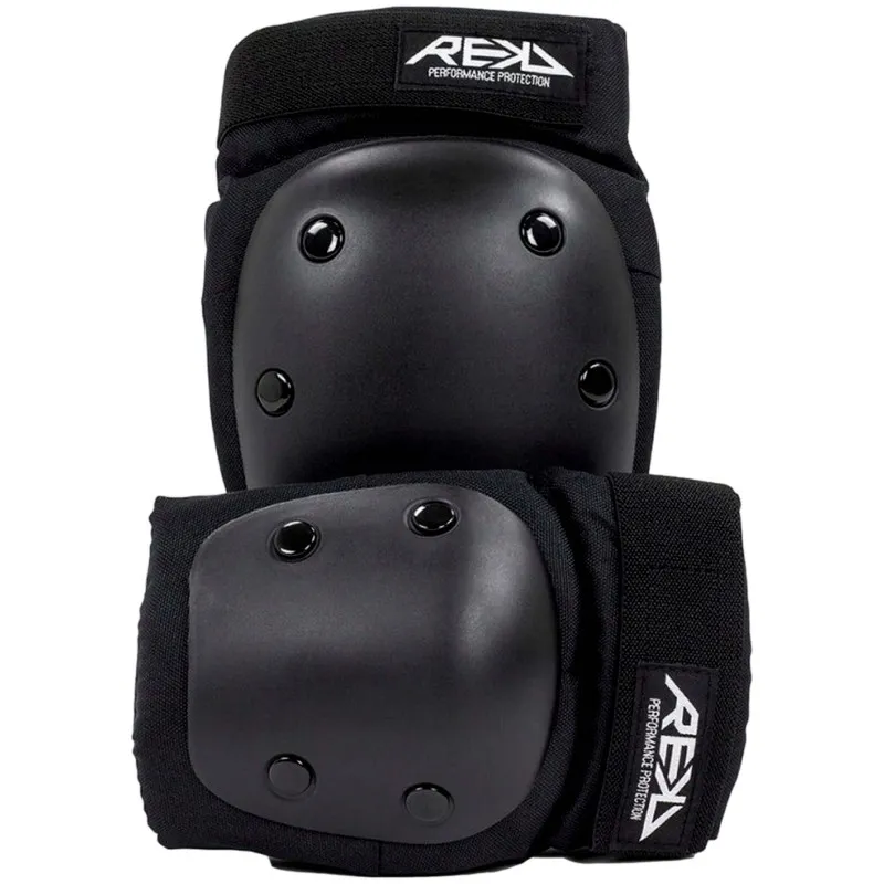 Rekd Youth Heavy Duty Double Pat Set Black Protecciones