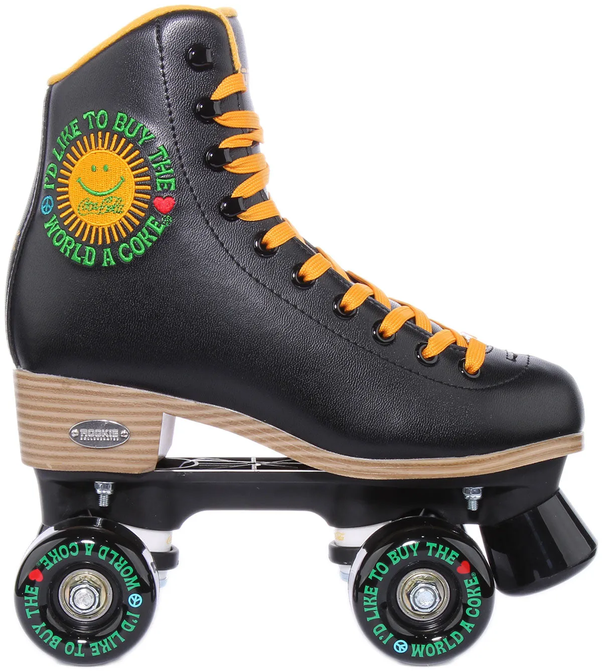 Rookie X Coca Cola Sunshine Patines con cordones para mujer en negro