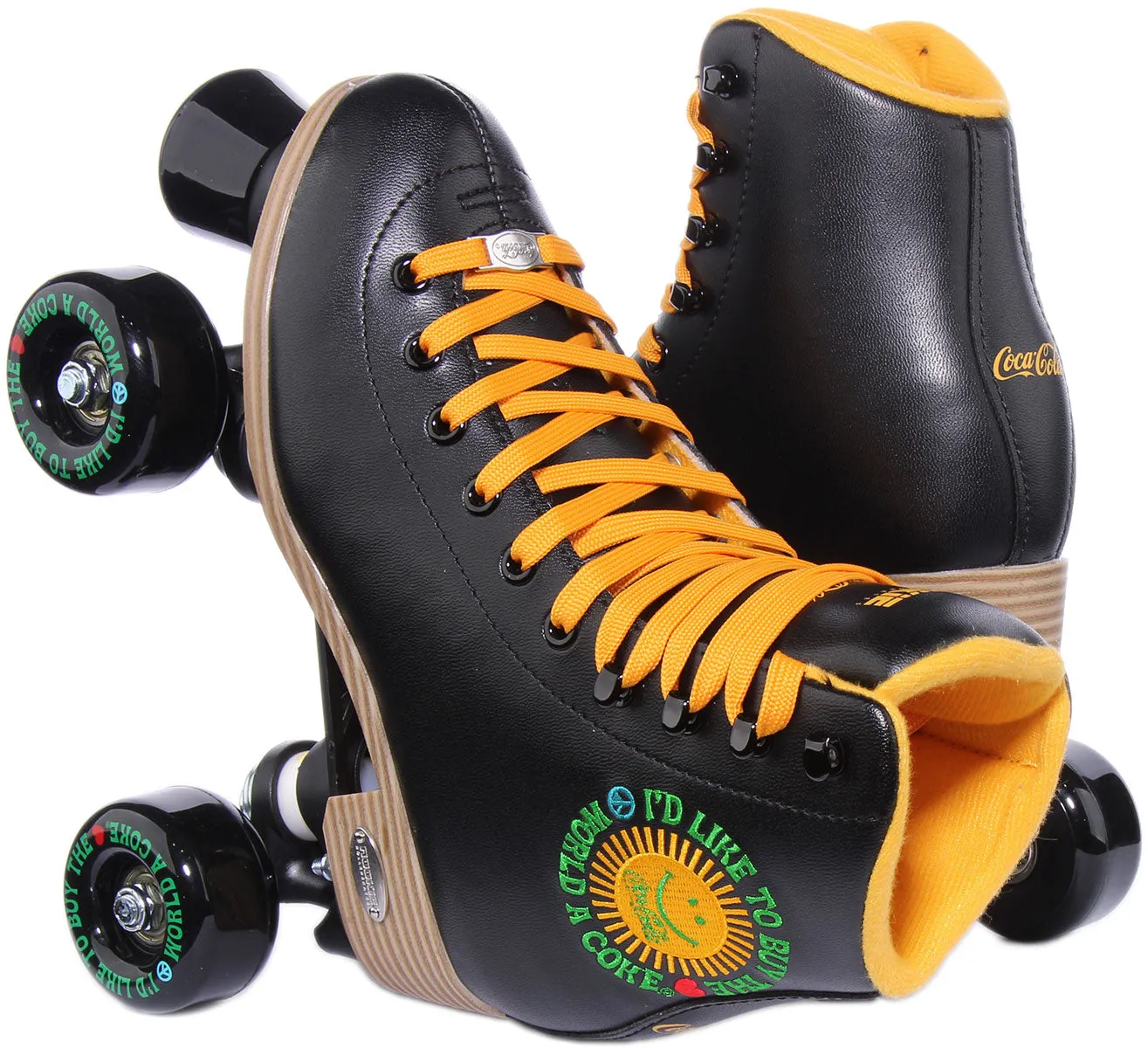 Rookie X Coca Cola Sunshine Patines con cordones para mujer en negro