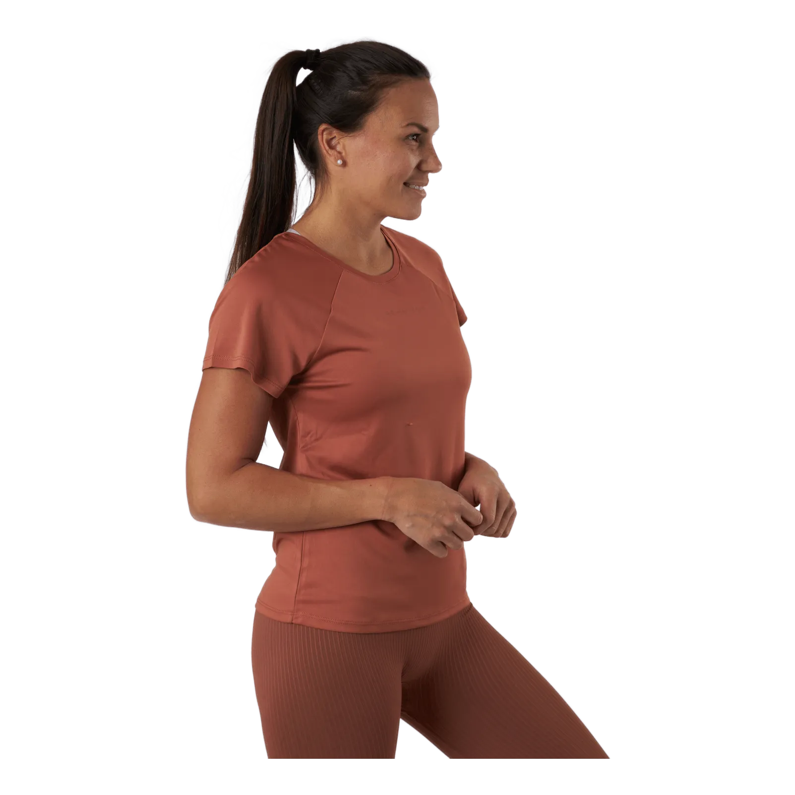 Röhnisch Active Logo Tee Copper Brown