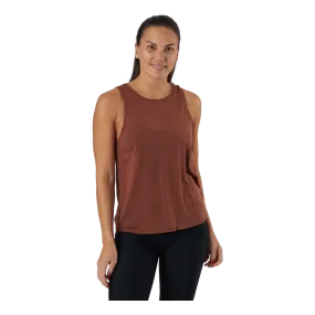Röhnisch Split Back Singlet Copper Brown