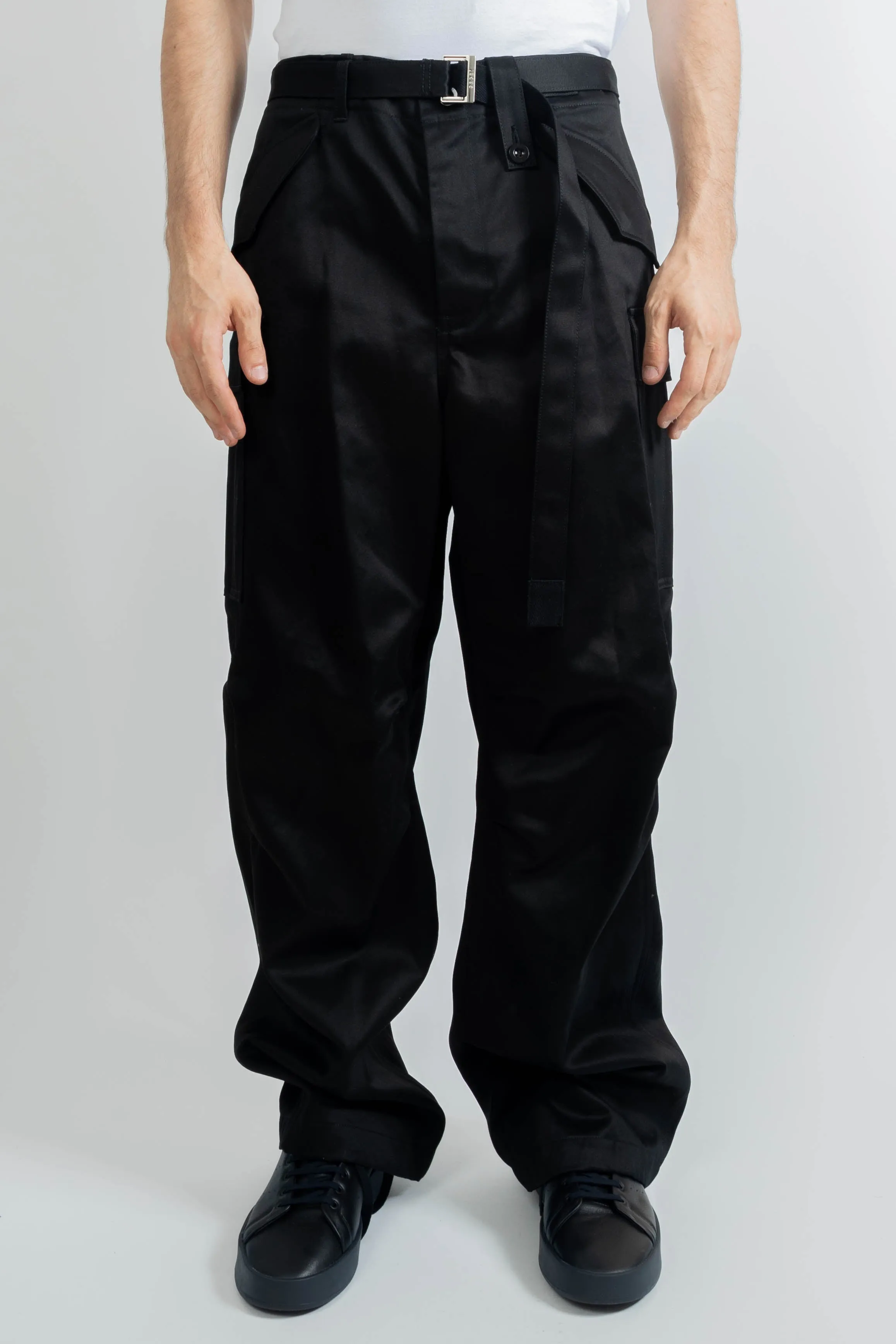 Sacai Cotton Chino Pants Black