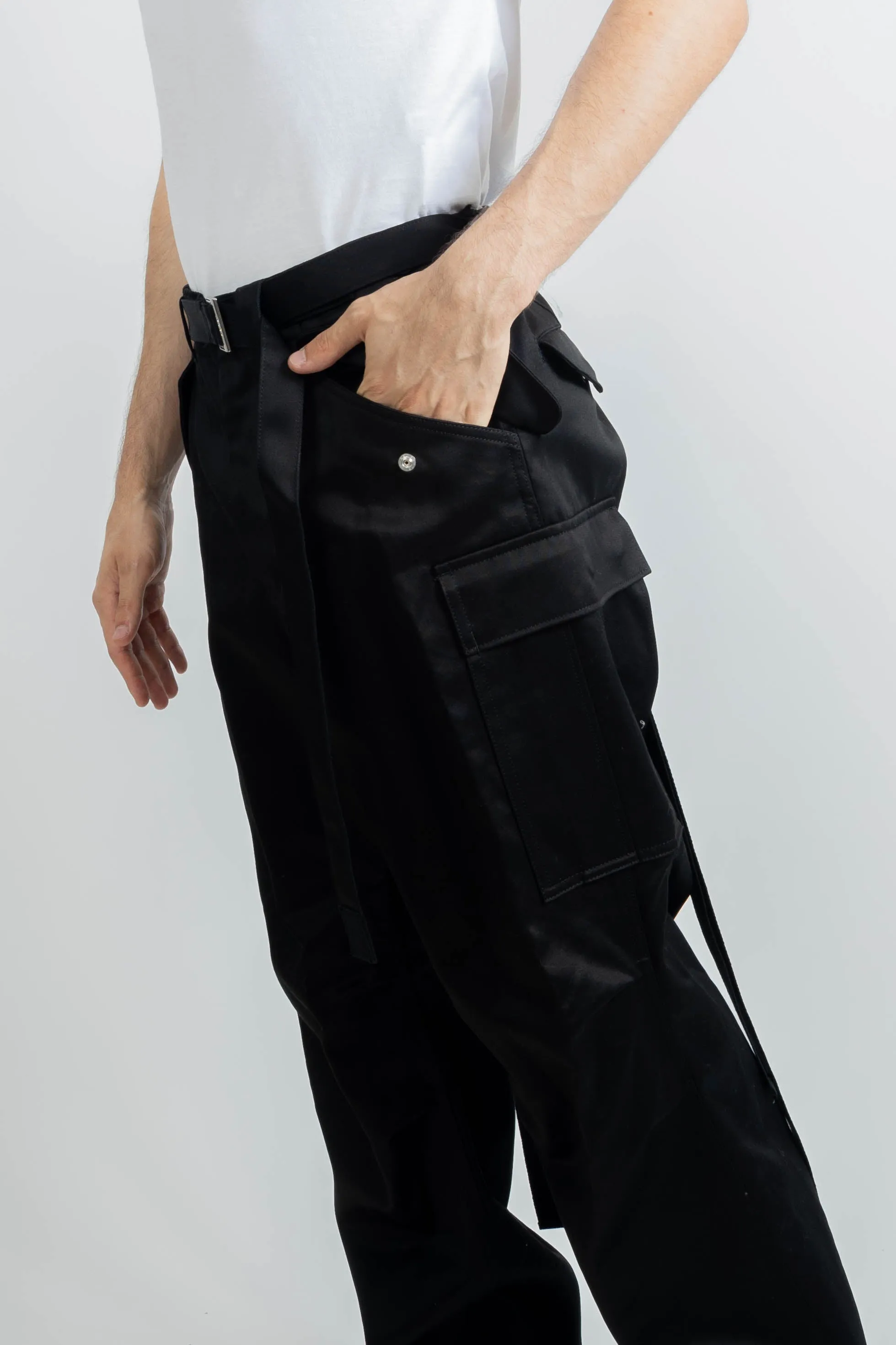 Sacai Cotton Chino Pants Black