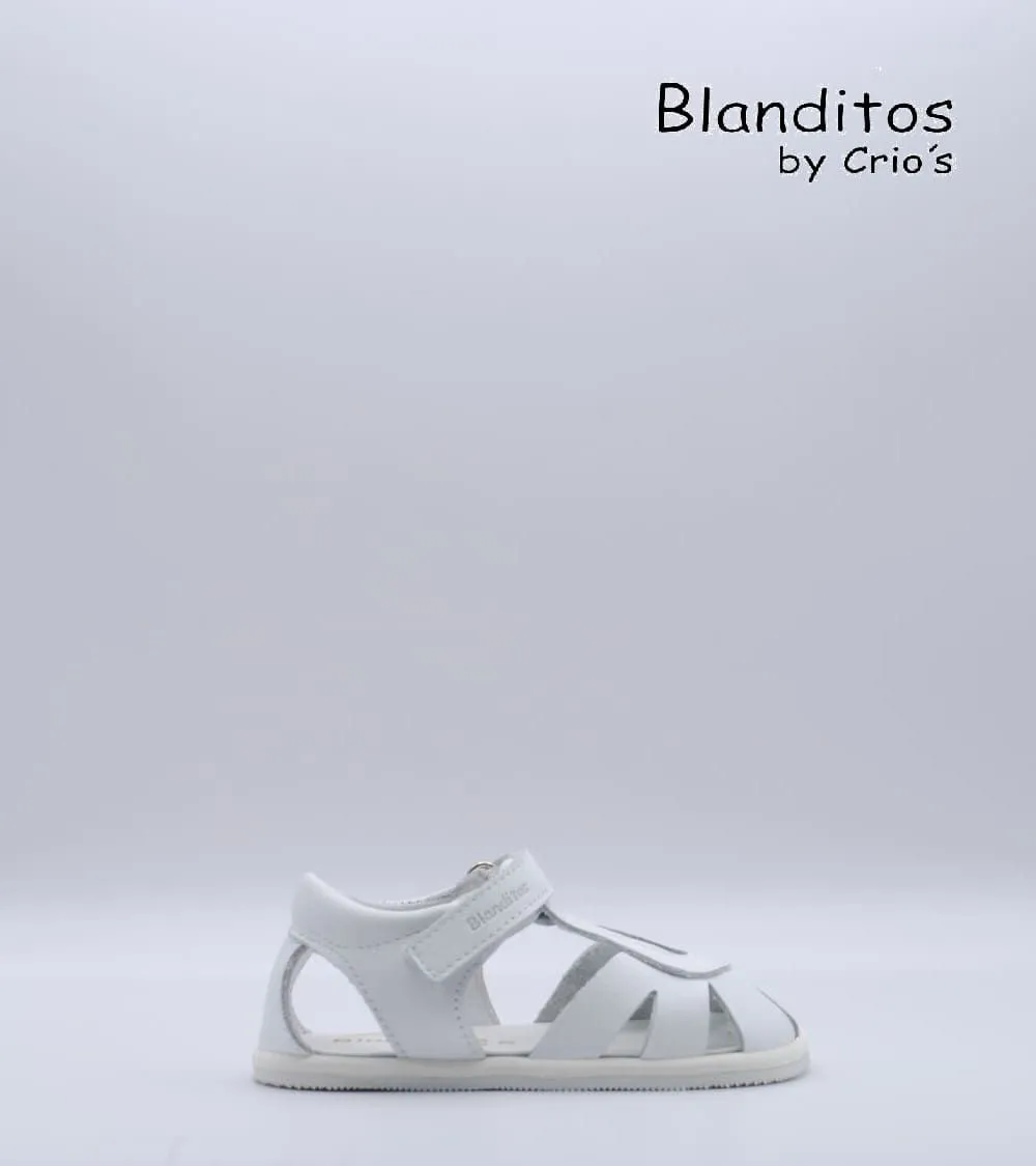 SANDALIA BLANDITOS BY CRIOS GOTA BLANCO