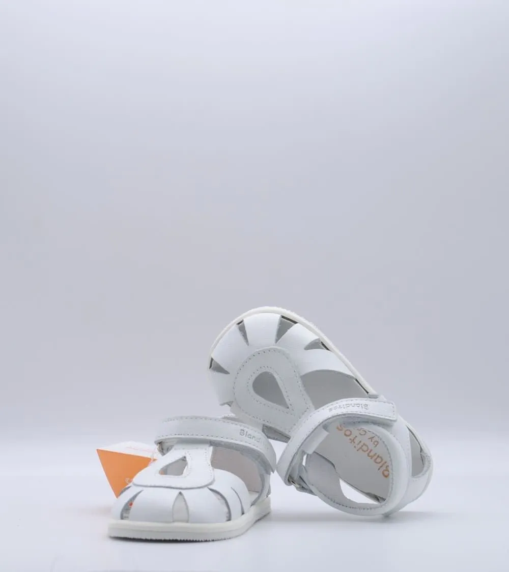 SANDALIA BLANDITOS BY CRIOS GOTA BLANCO