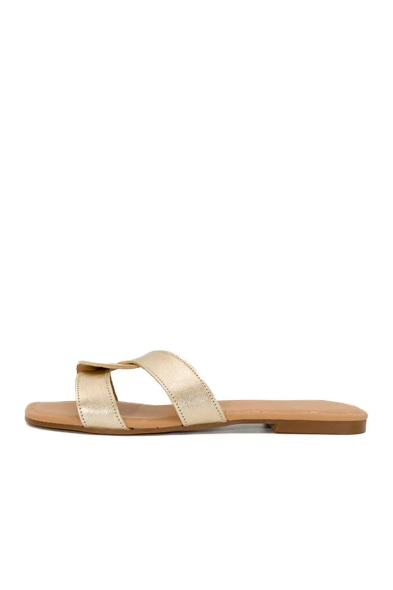 Sandalia color champagne de Tiziana
