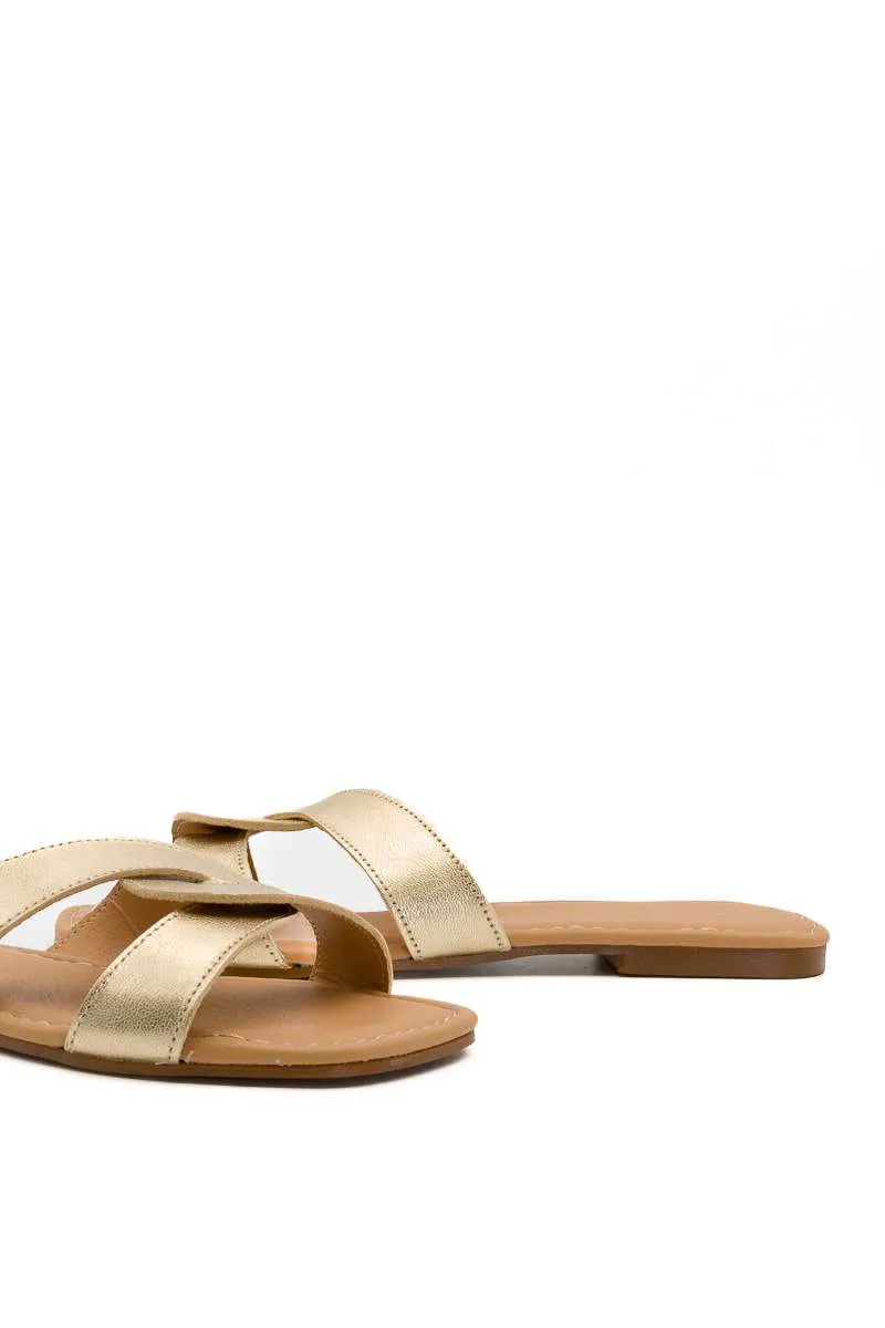 Sandalia color champagne de Tiziana
