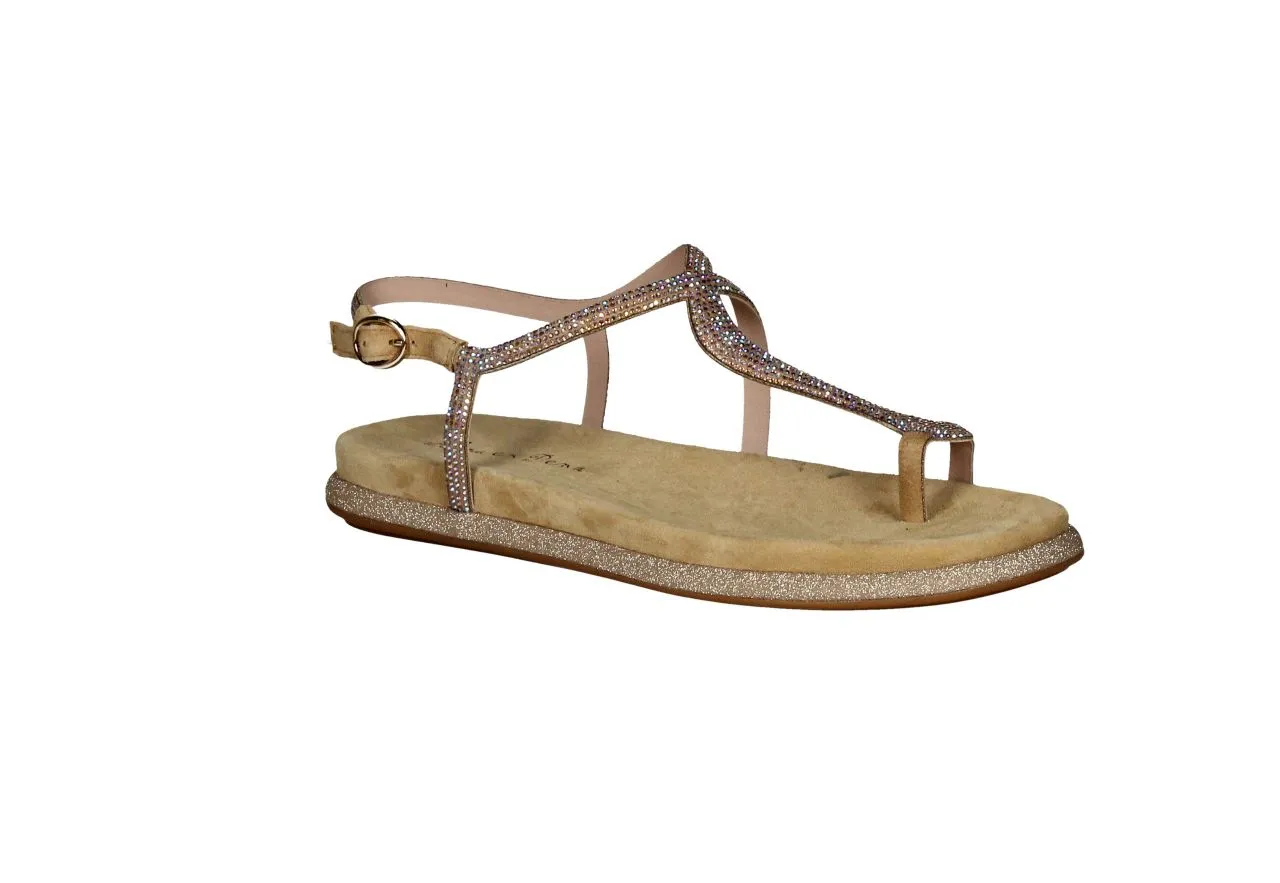 Sandalia Dedo Nobuck Taupe Serpiente Brillantes Piso Glitter
