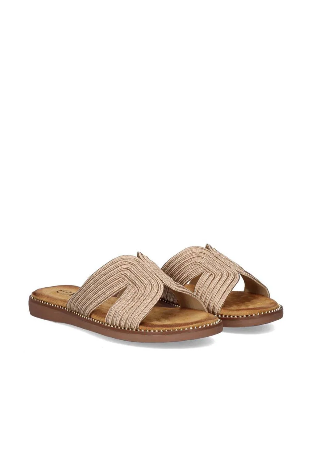 Sandalia Exé zf1982 f5 Embroidery rose gold