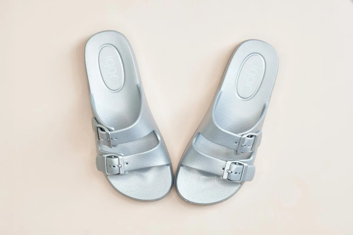 Sandalia IgorShoes Habana Metálico Plata