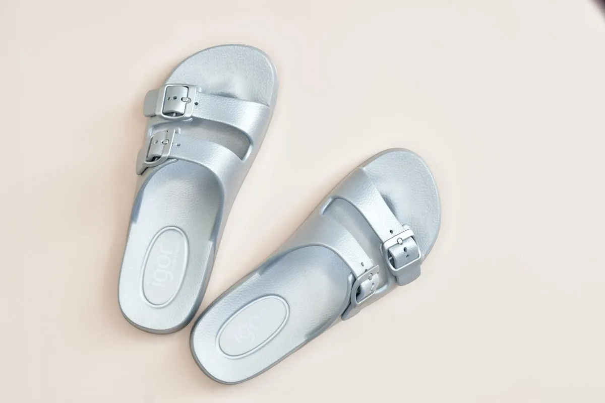 Sandalia IgorShoes Habana Metálico Plata