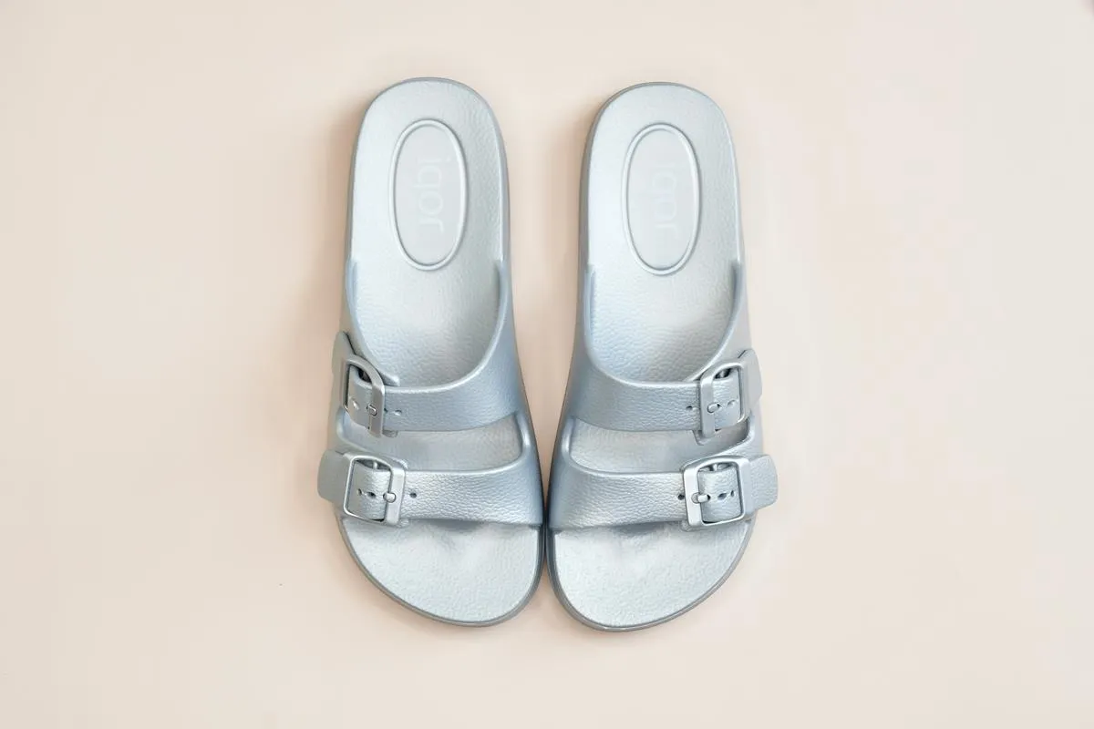 Sandalia IgorShoes Habana Metálico Plata