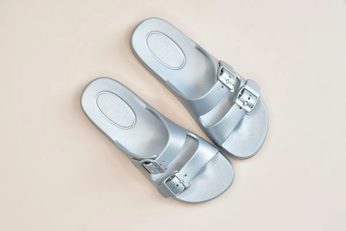 Sandalia IgorShoes Habana Metálico Plata