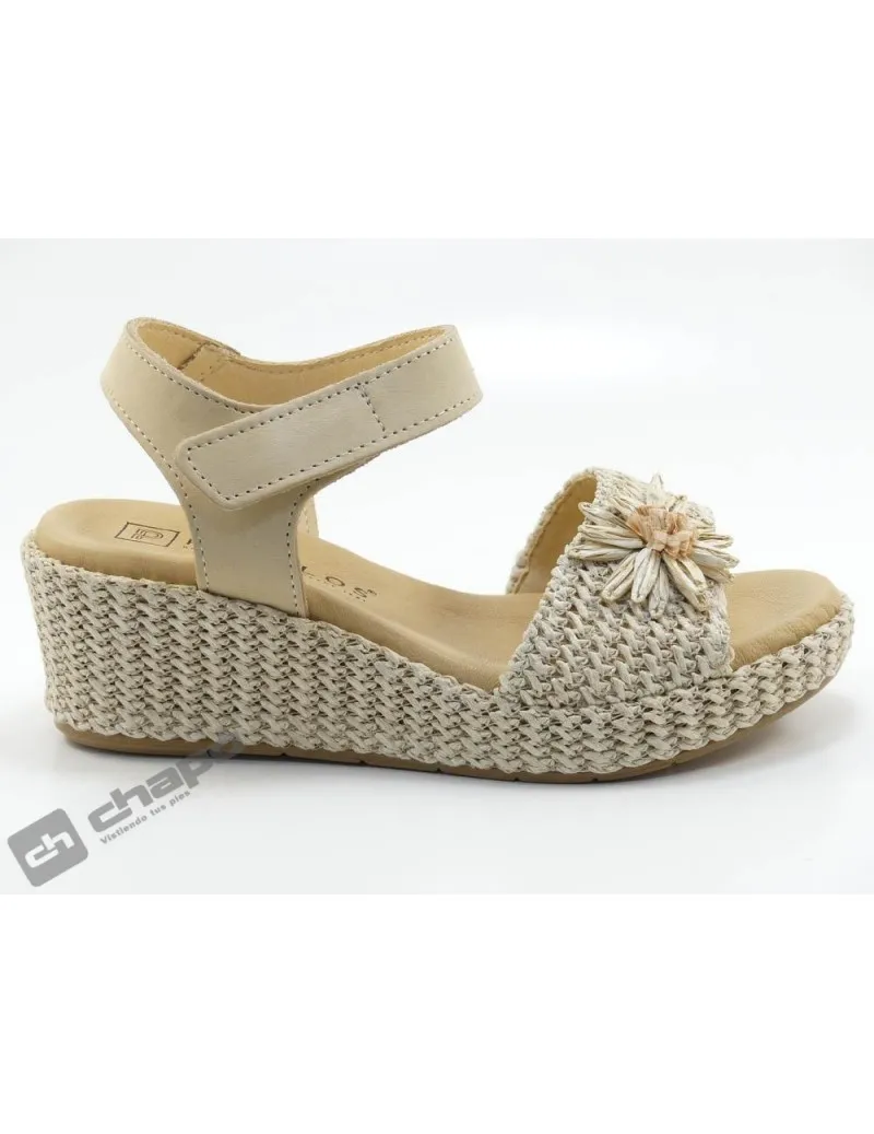 Sandalia Natural Pitillos 5503 Sin Flor