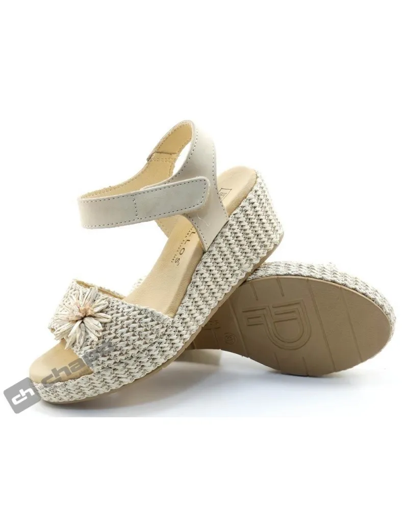 Sandalia Natural Pitillos 5503 Sin Flor