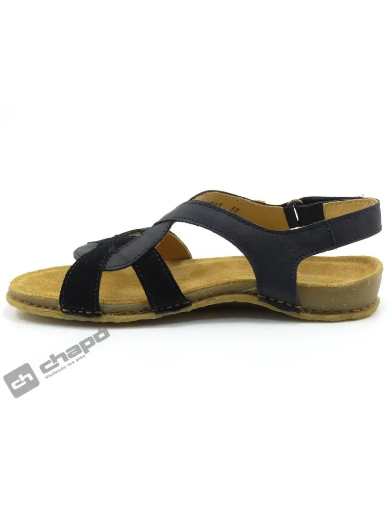 Sandalia Negro Naturalista N5819