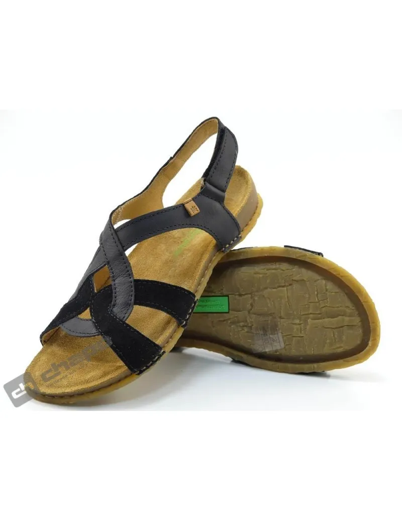 Sandalia Negro Naturalista N5819