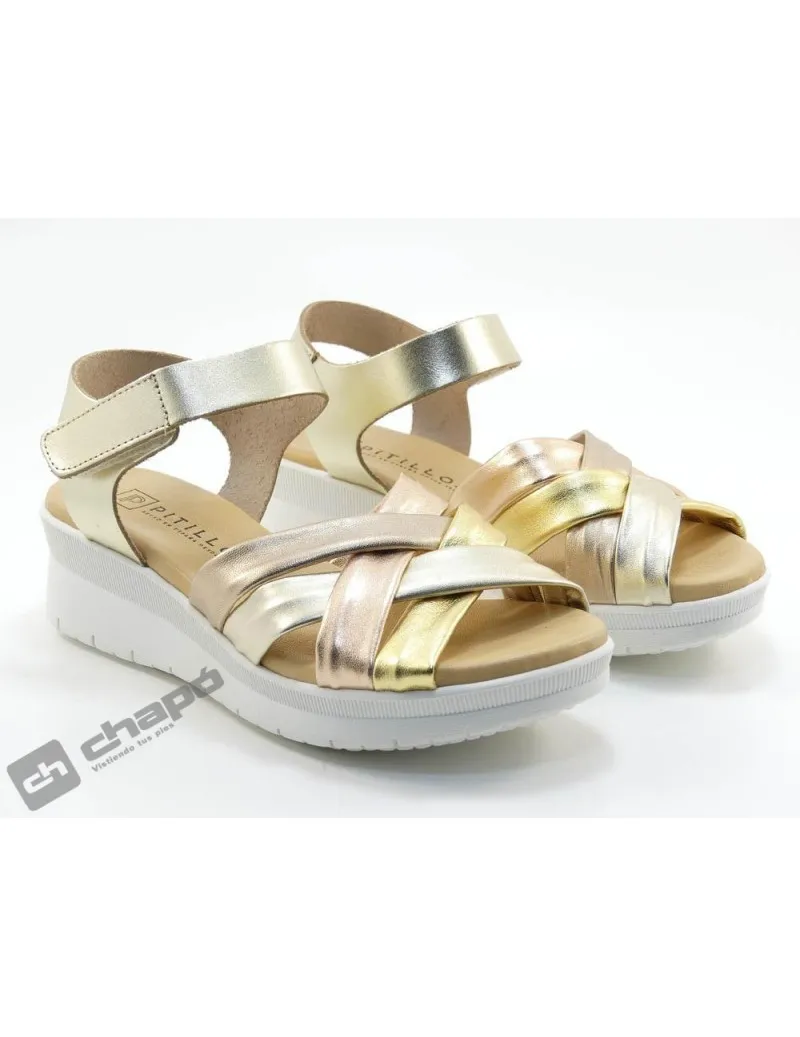 Sandalia Oro Pitillos 5540