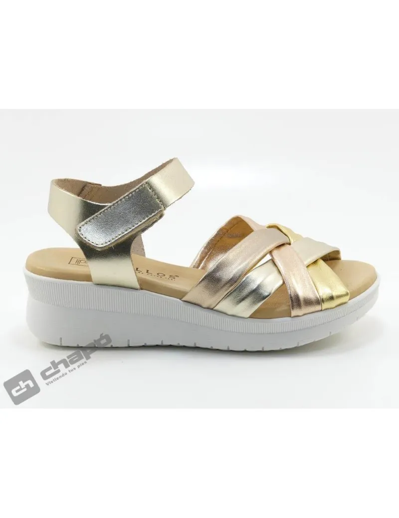 Sandalia Oro Pitillos 5540
