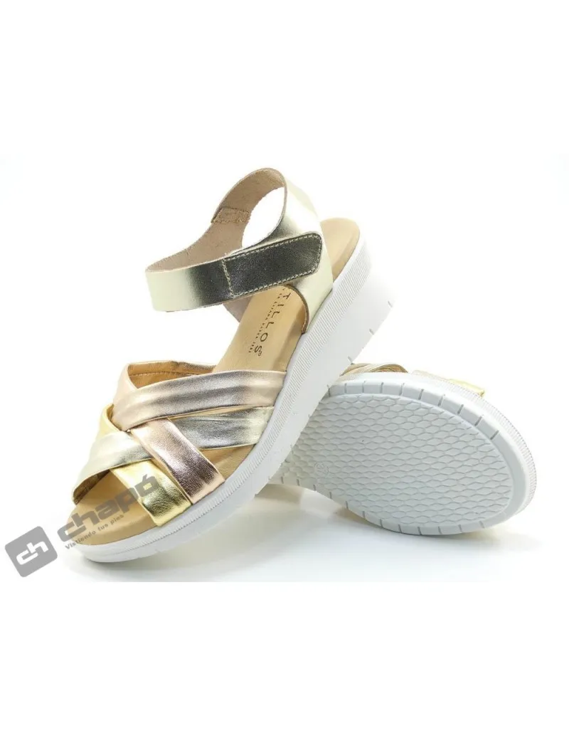Sandalia Oro Pitillos 5540