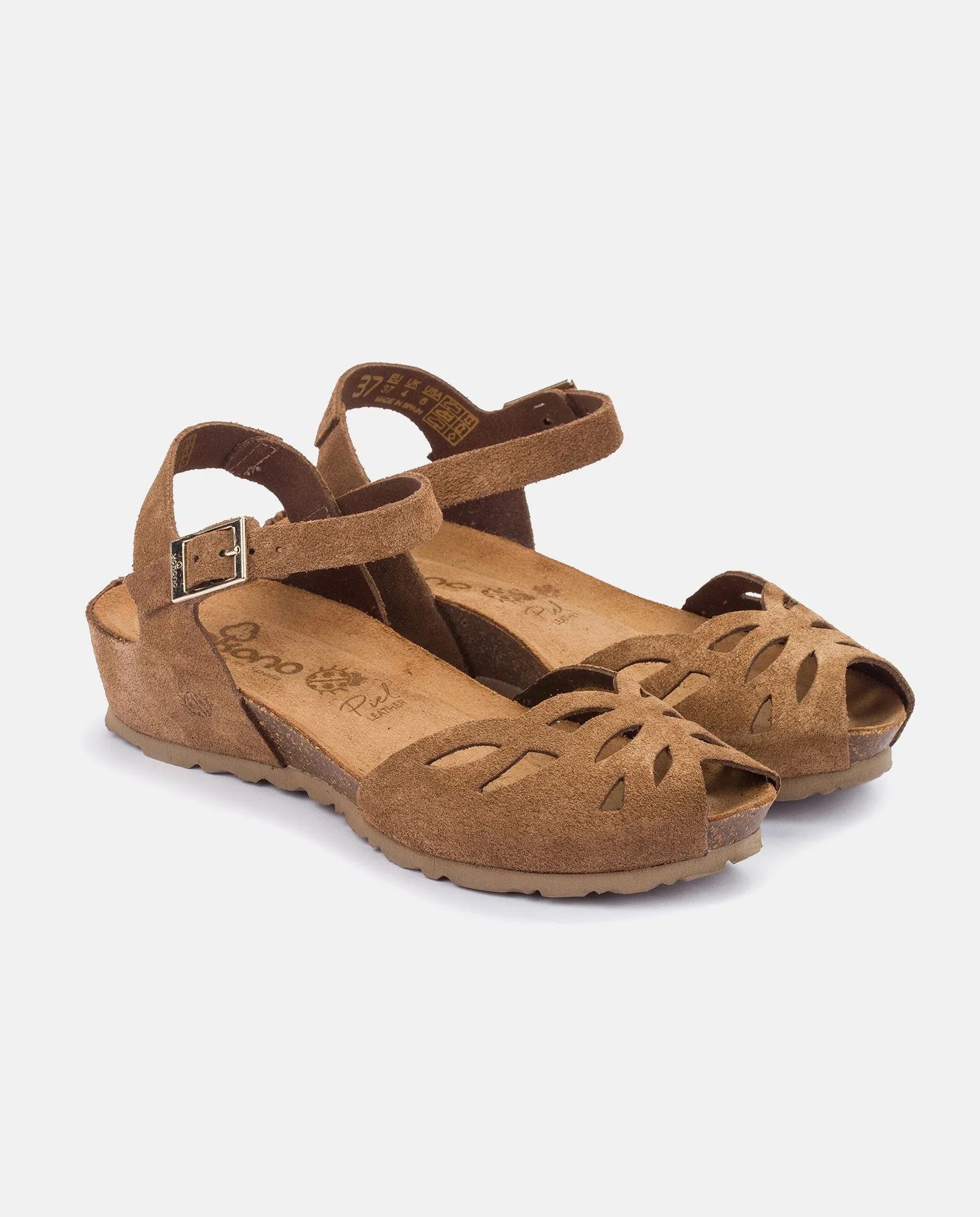 Sandalia plana Monaco 003 marron