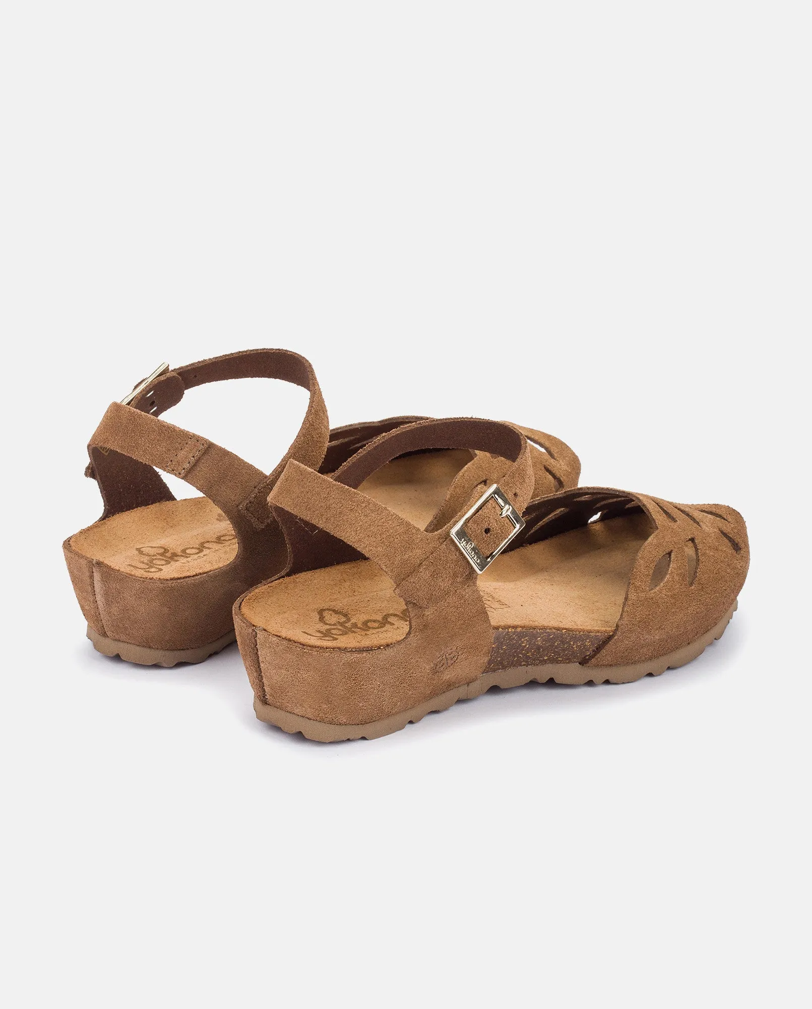 Sandalia plana Monaco 003 marron