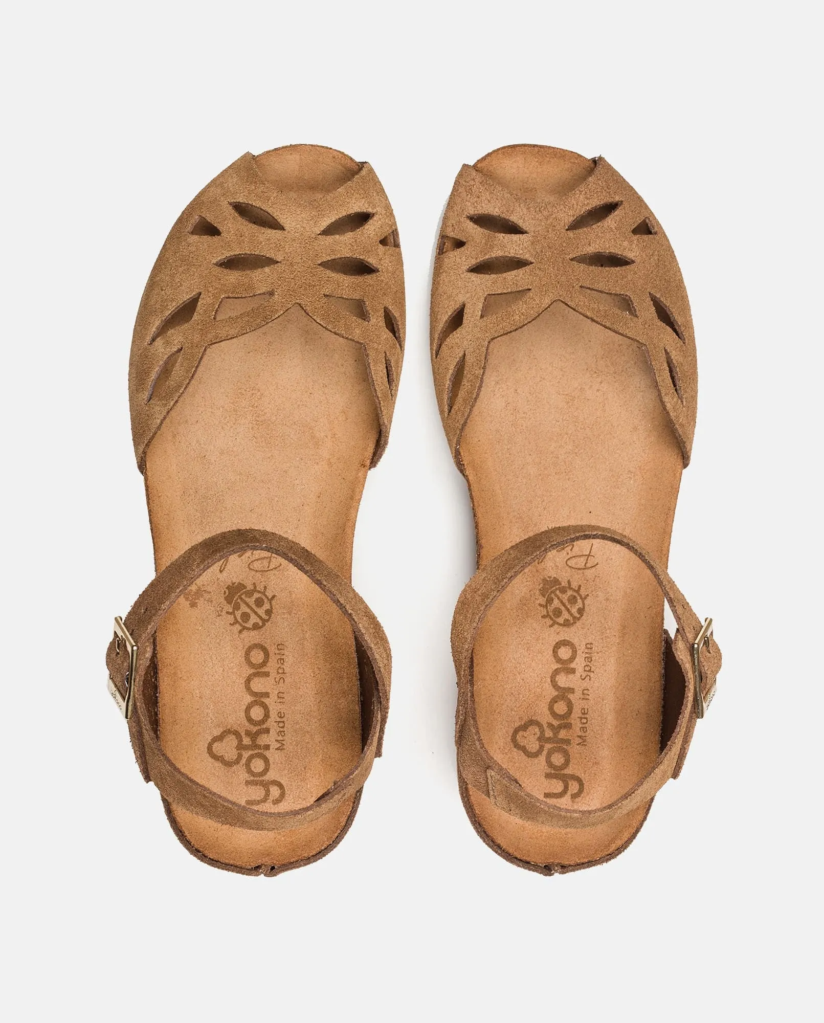 Sandalia plana Monaco 003 marron