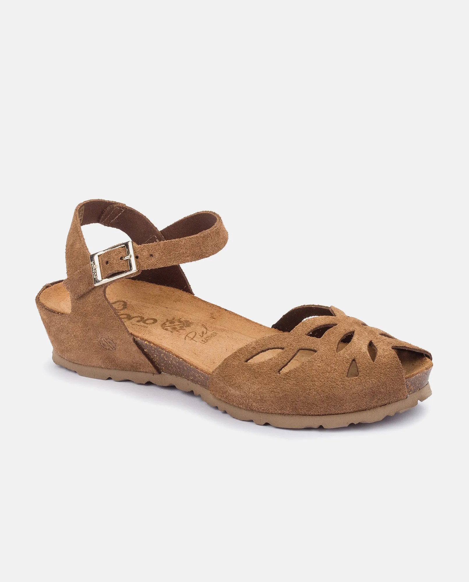 Sandalia plana Monaco 003 marron