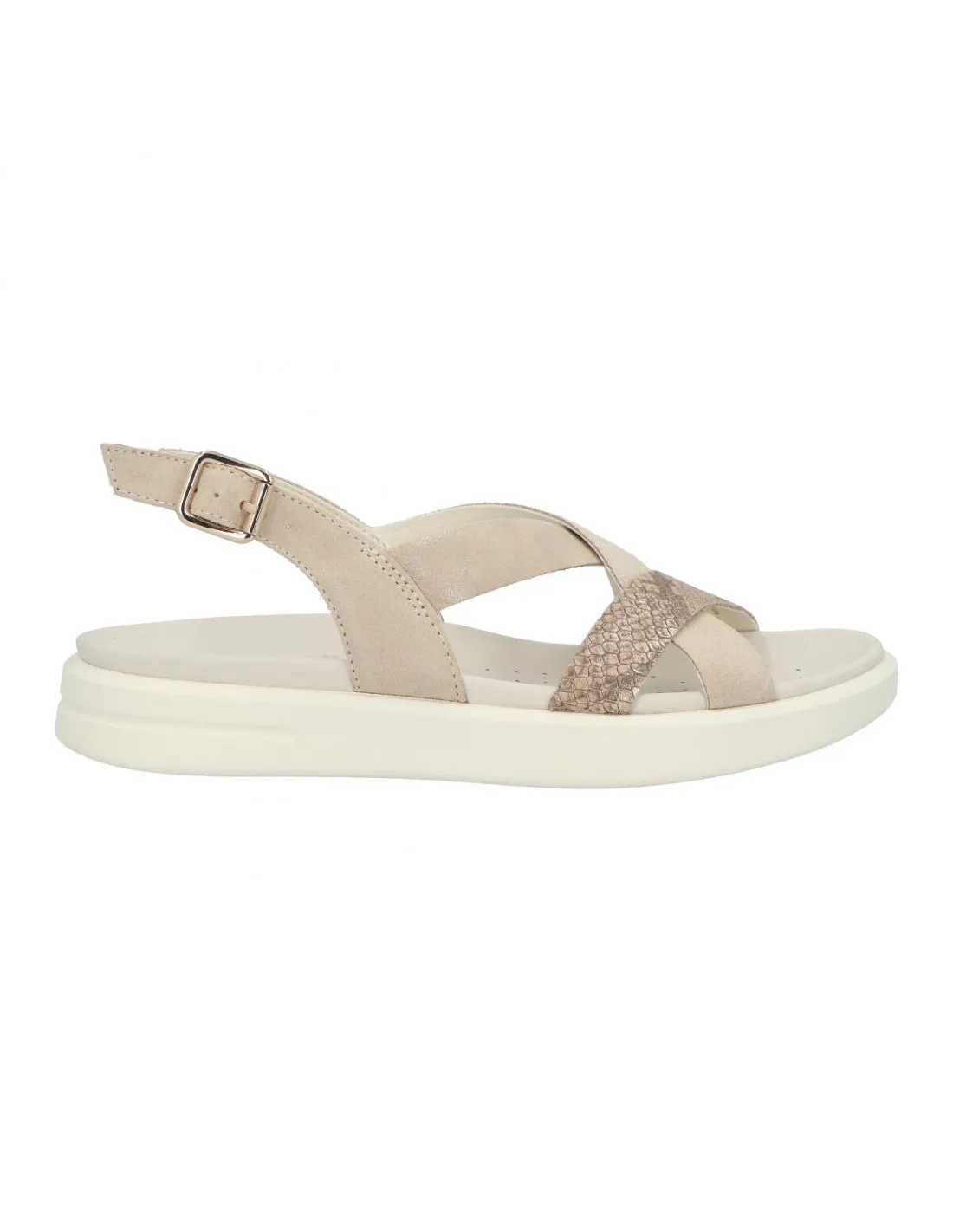 SANDALIA PLANA MUJERGEOXD15PAD022RY