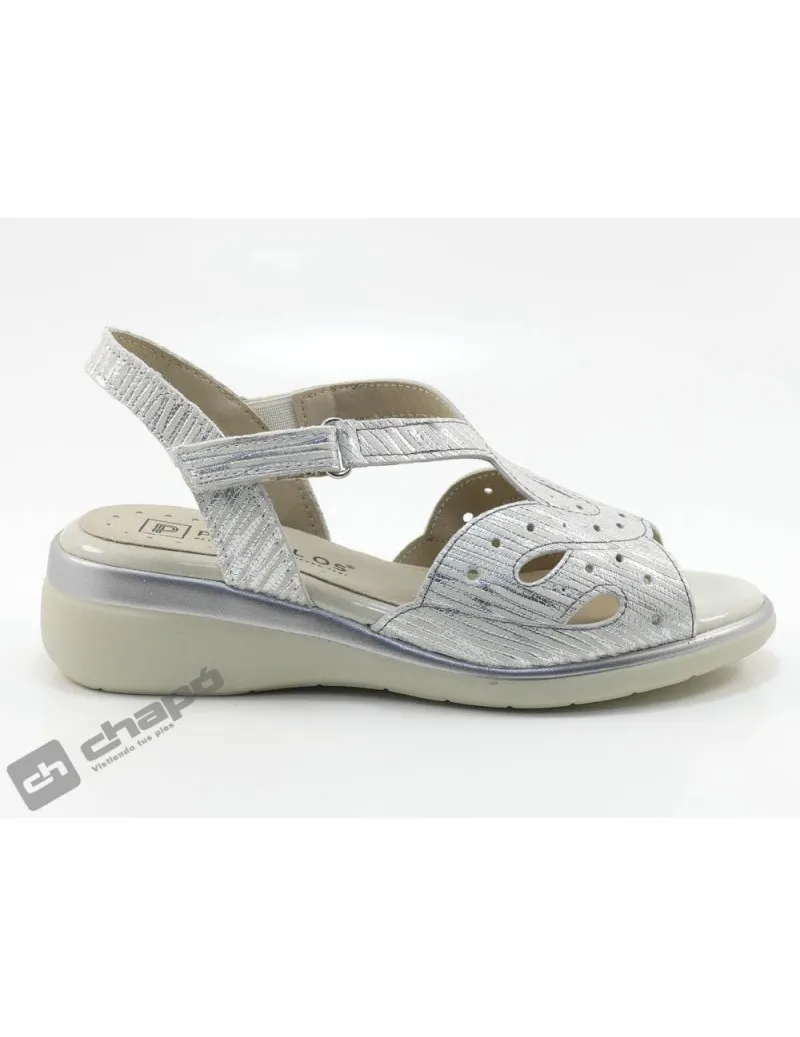 Sandalia Plata Pitillos 5591