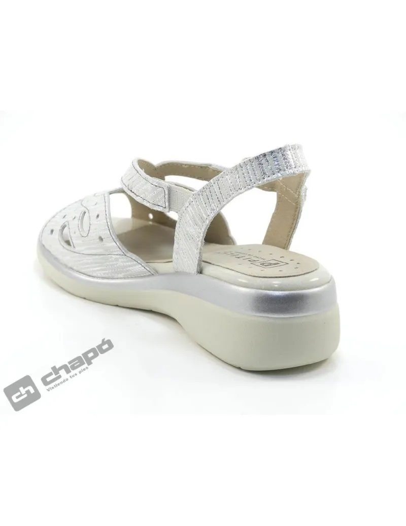 Sandalia Plata Pitillos 5591