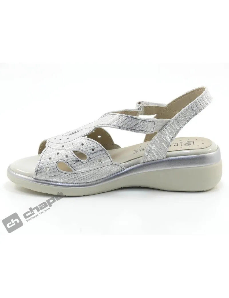 Sandalia Plata Pitillos 5591