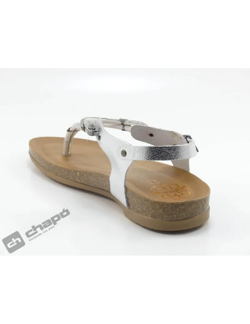 Sandalia Plata Porronet 3020