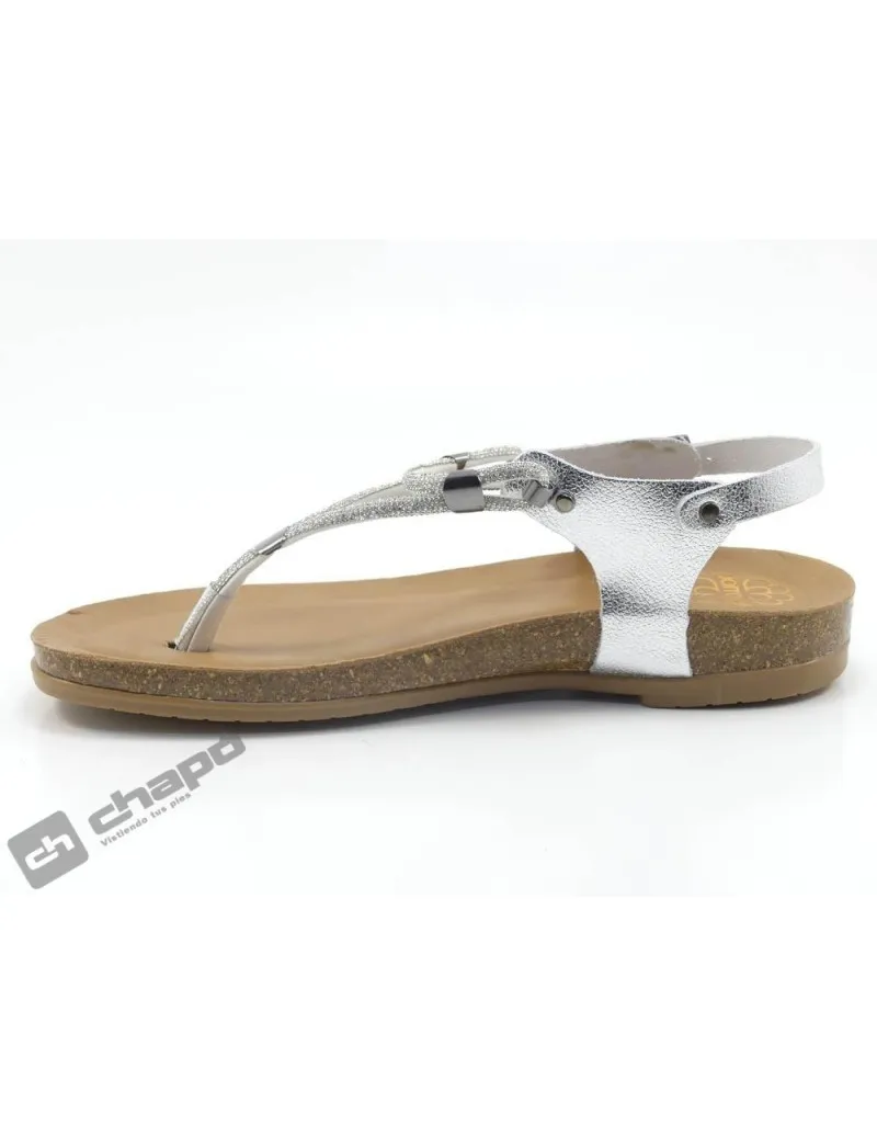 Sandalia Plata Porronet 3020