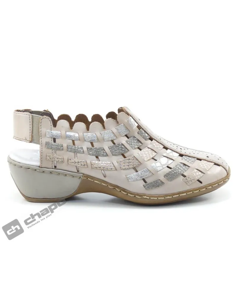 Sandalia Platino  47156